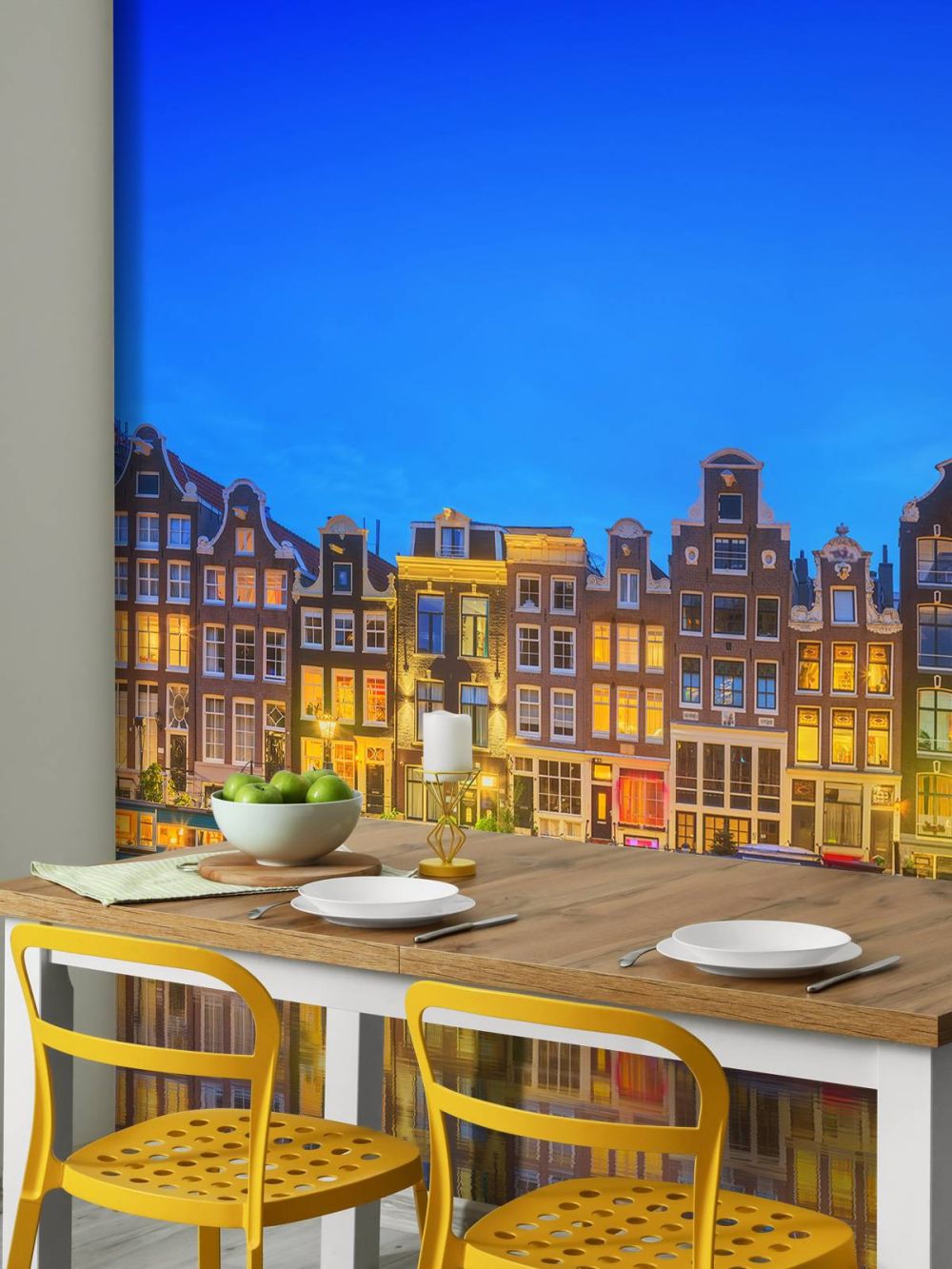 Amsterdamse gracht bij avond