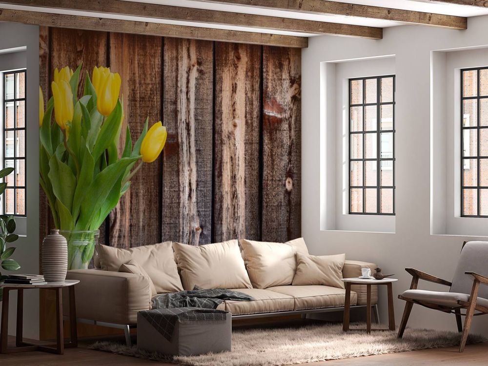 Vaas met tulpen