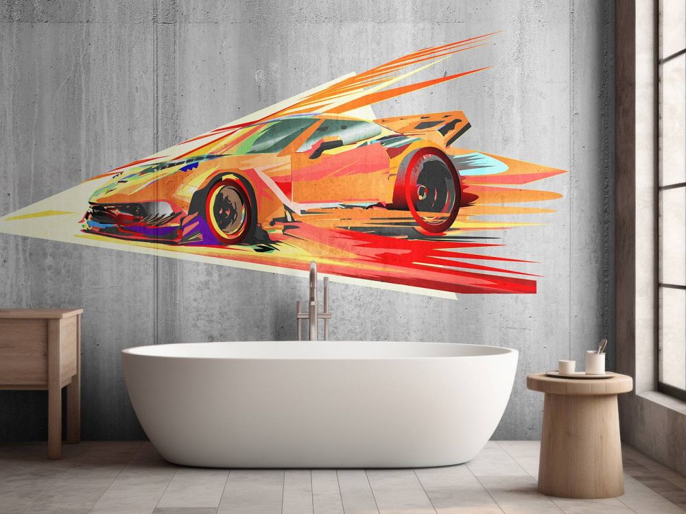 Graffiti raceauto