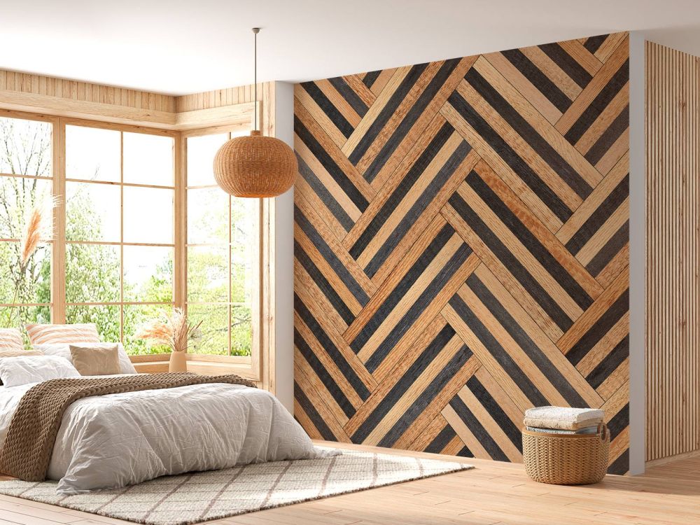 Visgraat van hout