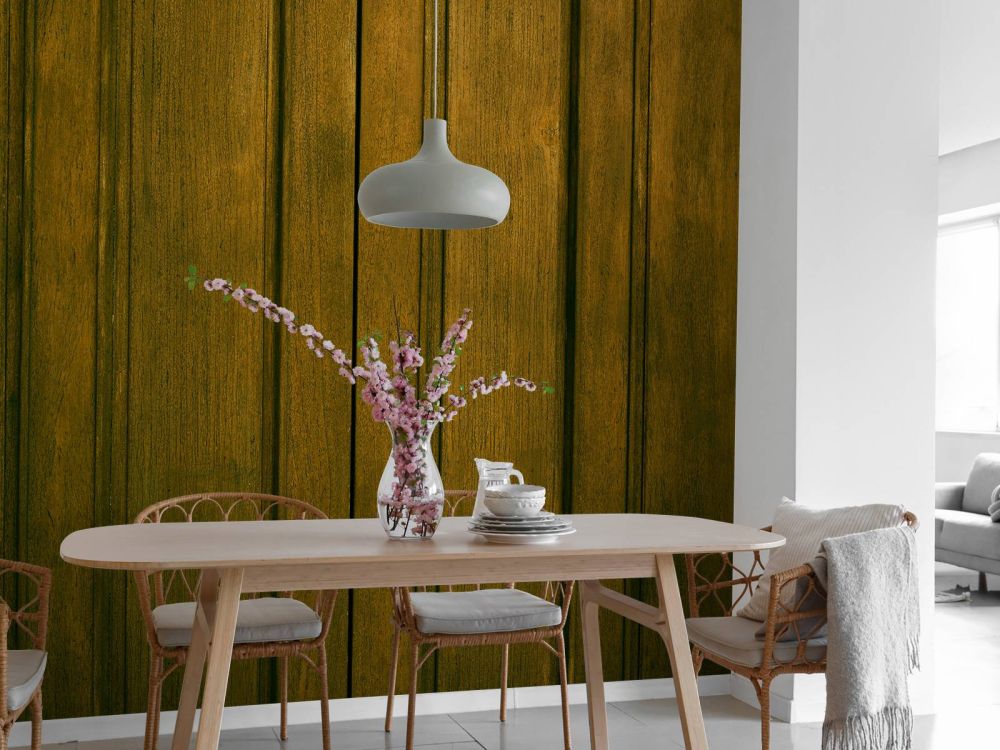 Okergeel hout