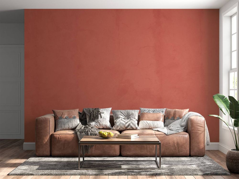 Verkleurd rood beton