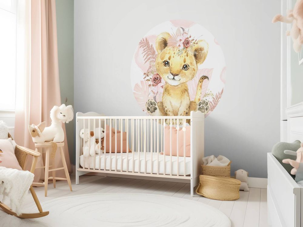Roze jungle leeuwin baby