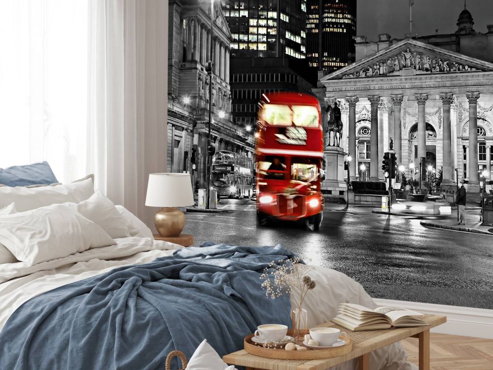 Rode bus in Londen