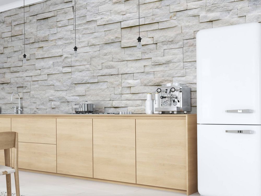 Moderne stenen muur