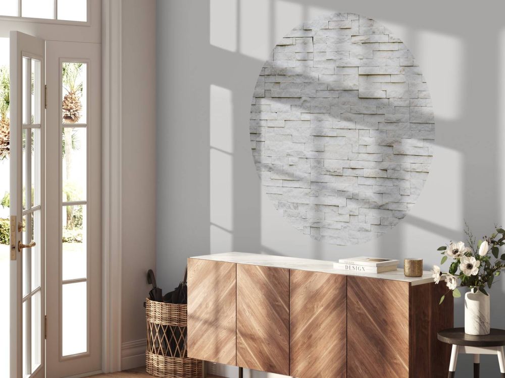 Moderne stenen muur