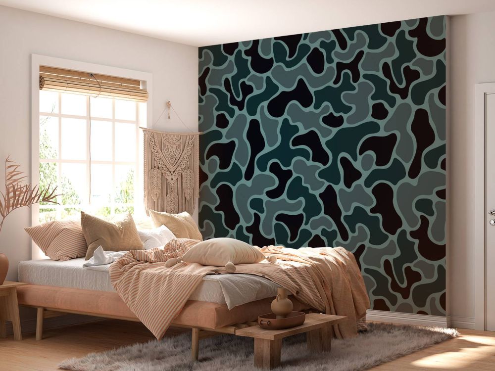 Groen grijze camouflage 