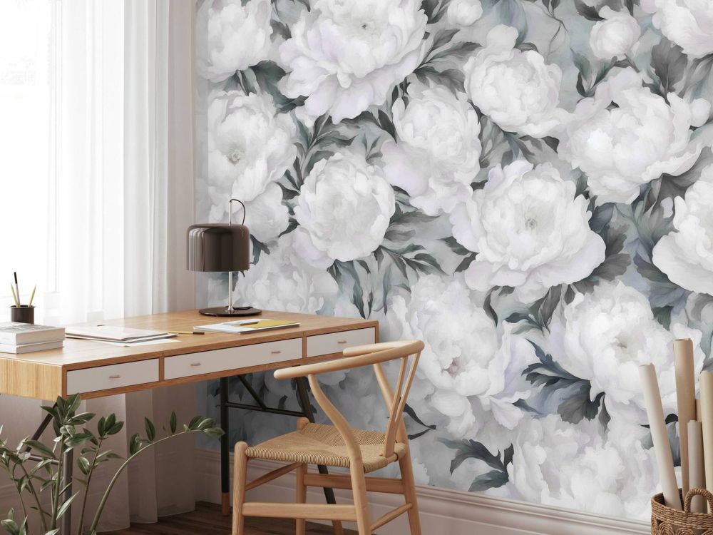 Peonie`s Wall Blue
