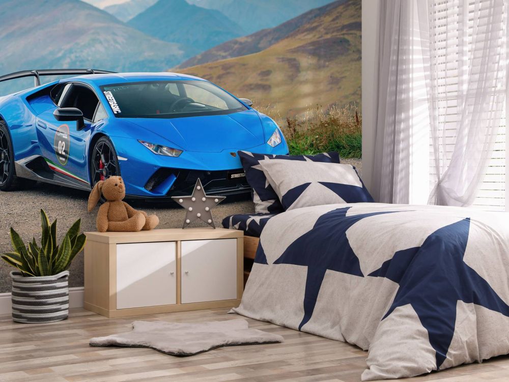 Lamborghini Huracán STO in de bergen