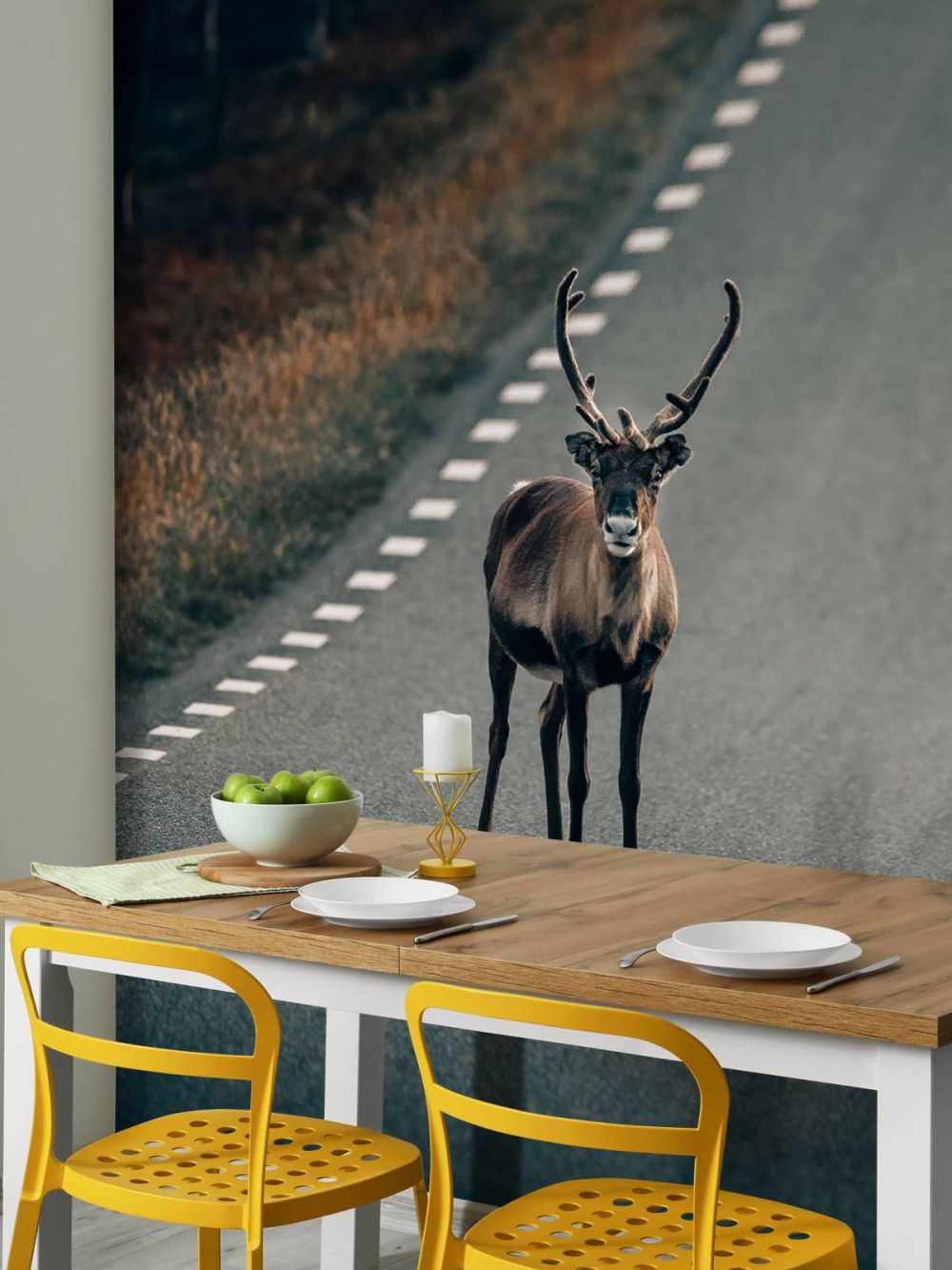 Rendieren op de weg