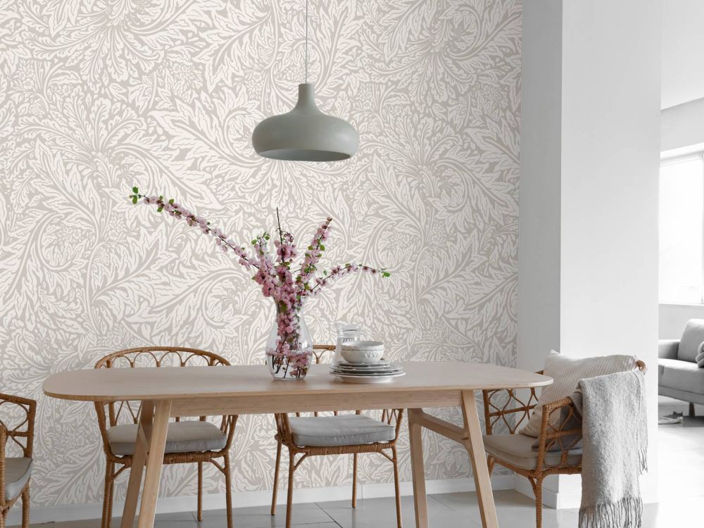 Morris Florals & Leaves - neutral beige