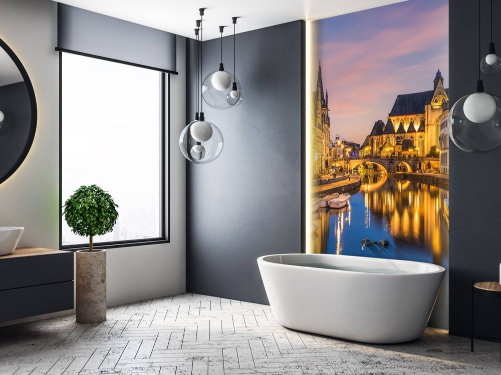 Leie rivier in Gent