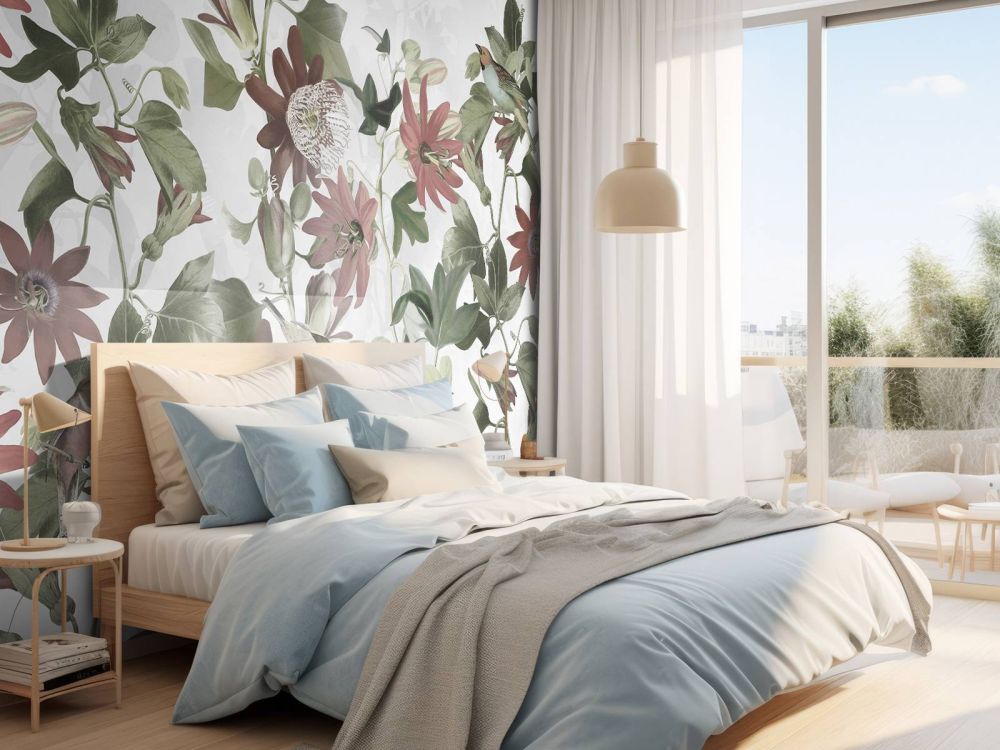 Seven Birds in Enchanted Foliage - Ivory