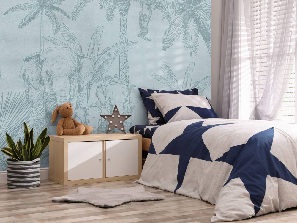 Olifanten blauw