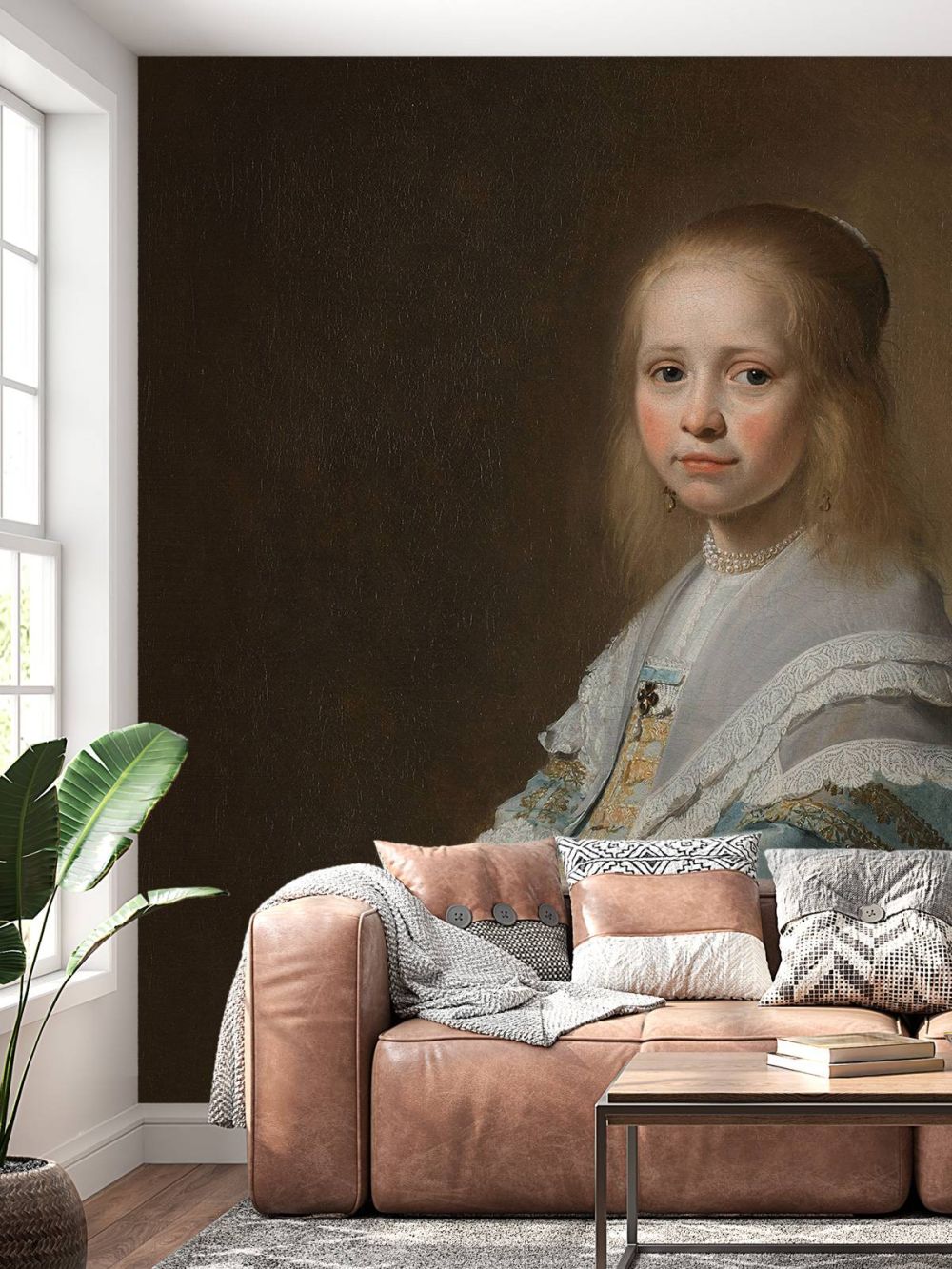 Portret van een meisje in het blauw