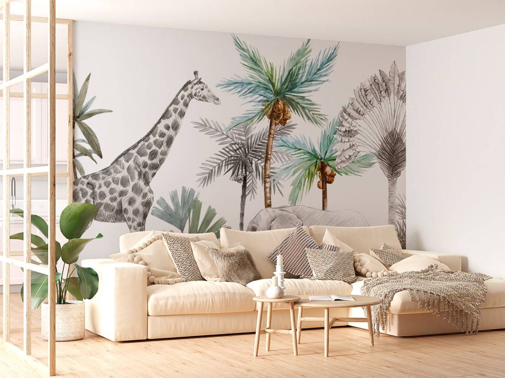 Wilde dieren schets