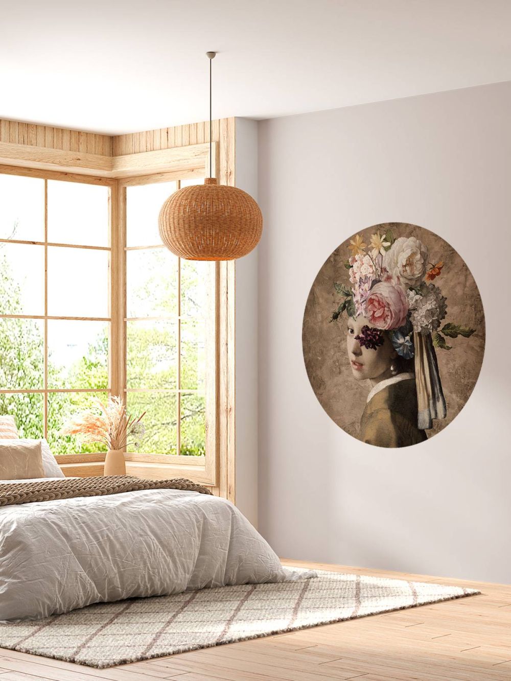 Meisje met de parel - flower design