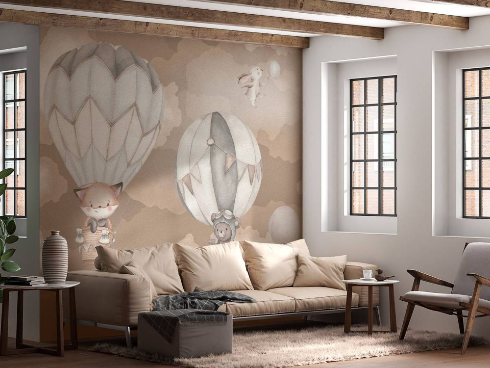 Vliegende dieren taupe