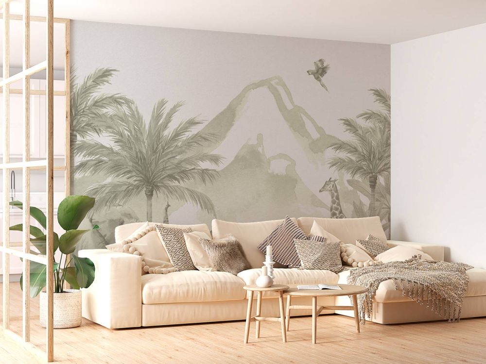 Jungle dieren in groen
