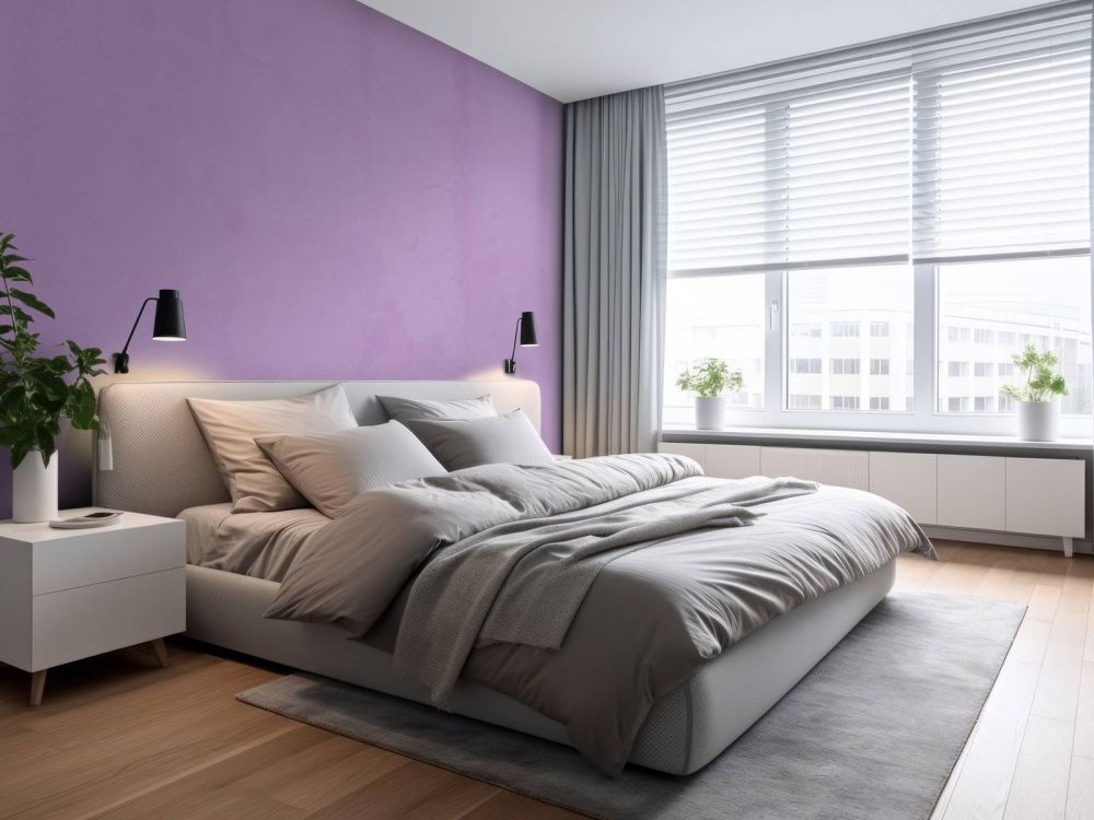 Pastel paars beton