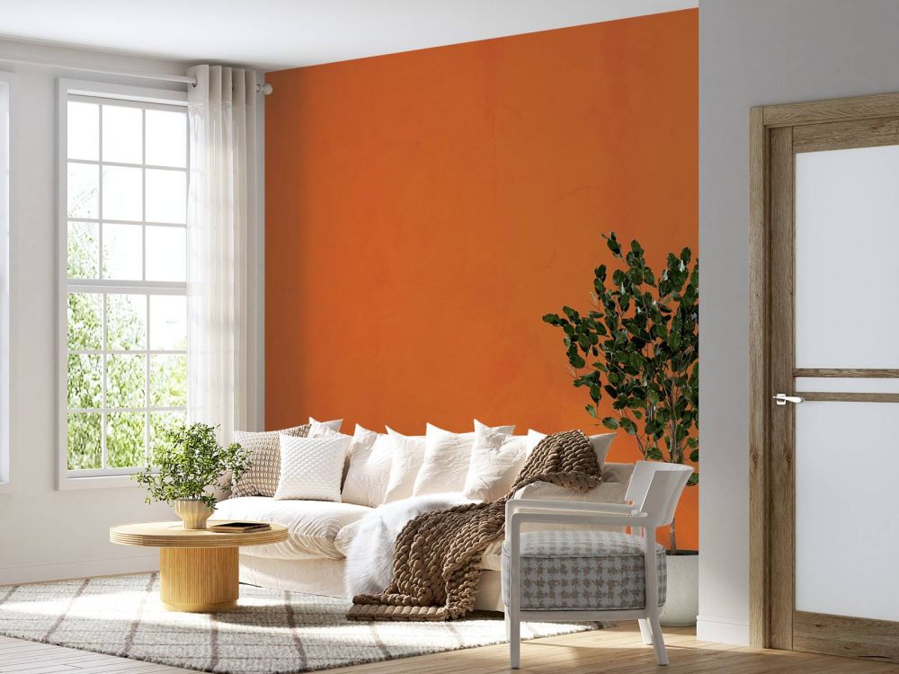Sinaasappel oranje beton