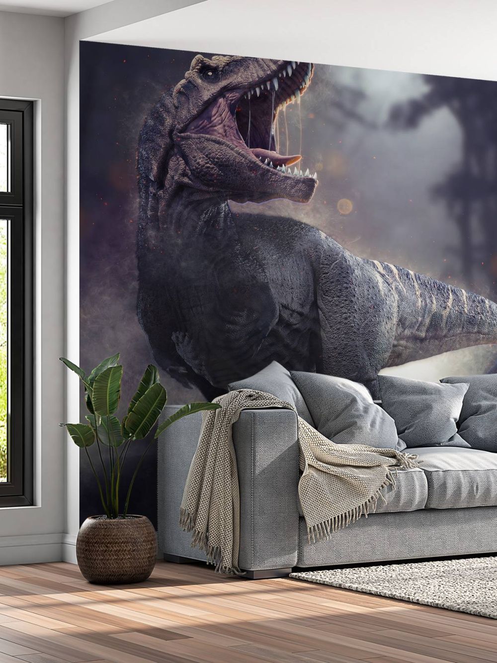 Tyrannosaurus Rex tijdens de nacht