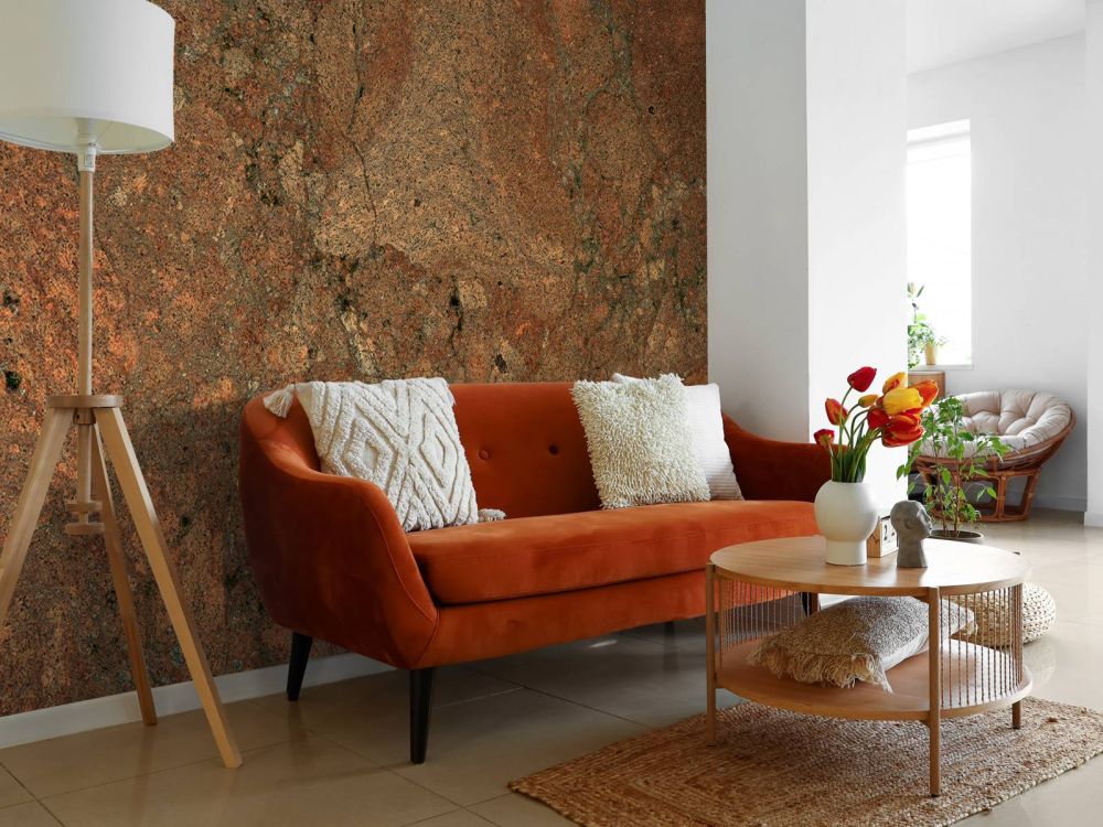 Marmer in terracotta kleur