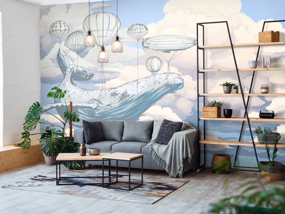 Walvis en zijn luchtballonnen