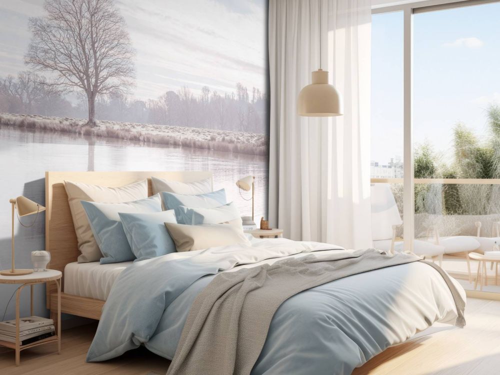 Verlaten winter landschap