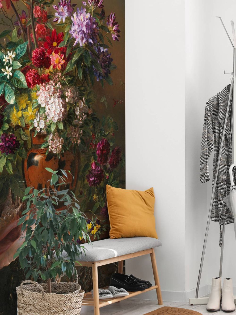  Stilleven met bloemen in een Griekse vaas