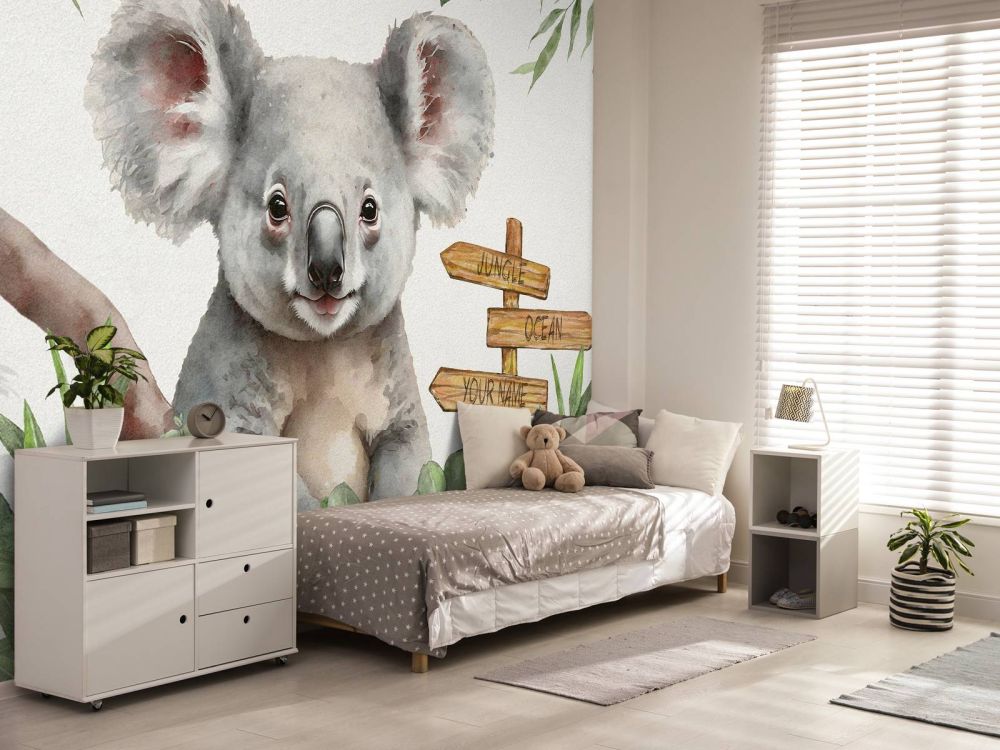 Baby koala in de jungle