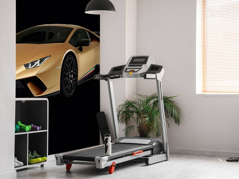 Lamborghini Huracán - Rechter voorkant, zwart