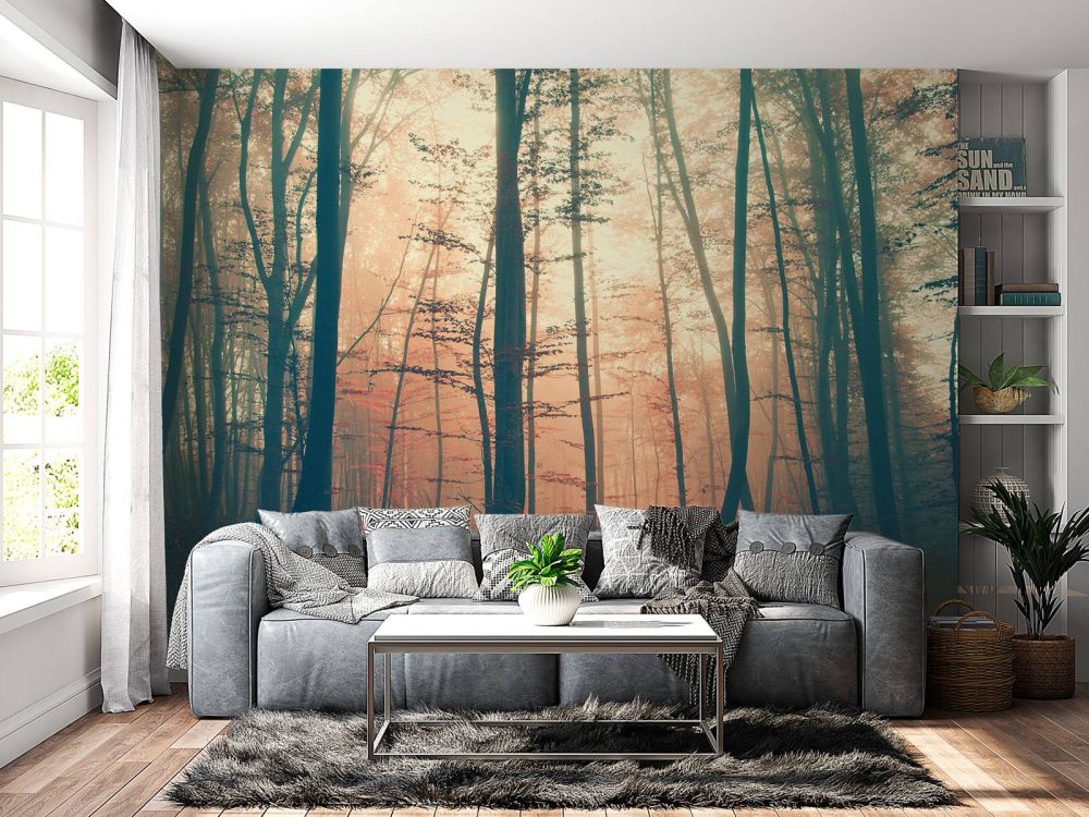 Vintage kleuren bos
