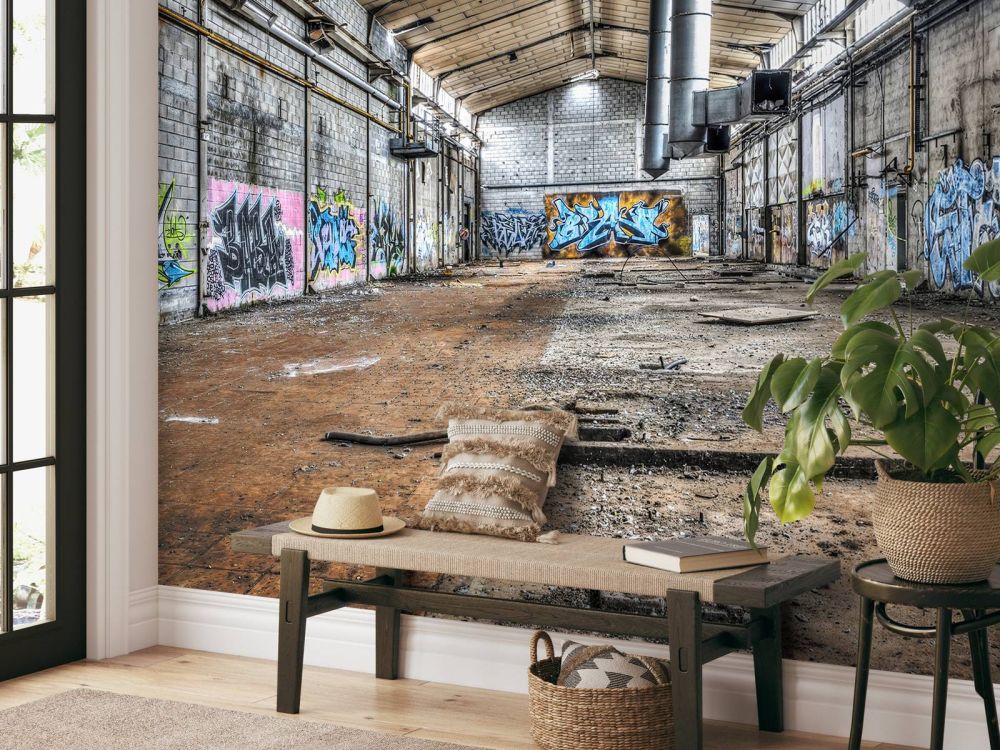 Oude verlaten fabriekshal