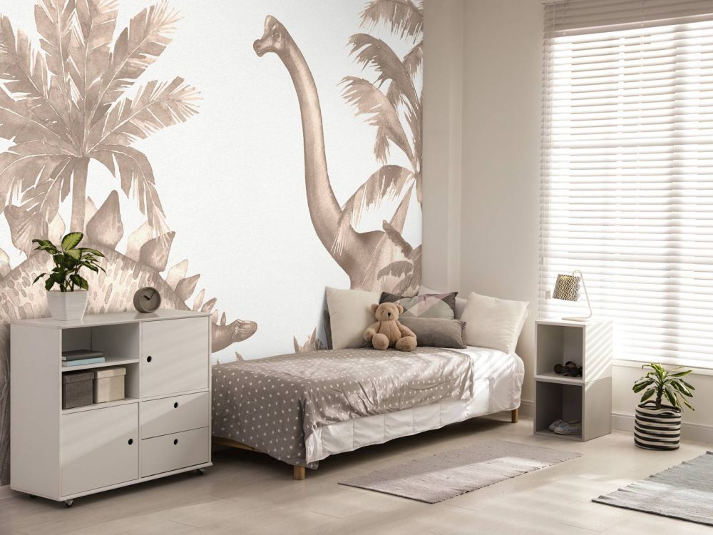 Dinosaurussen in taupe