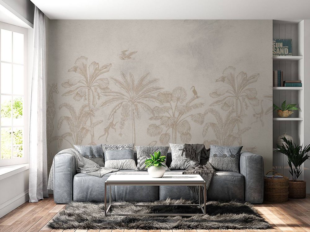 Dierenjungle taupe