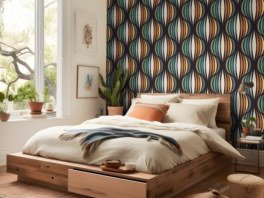 Patroon in retro stijl