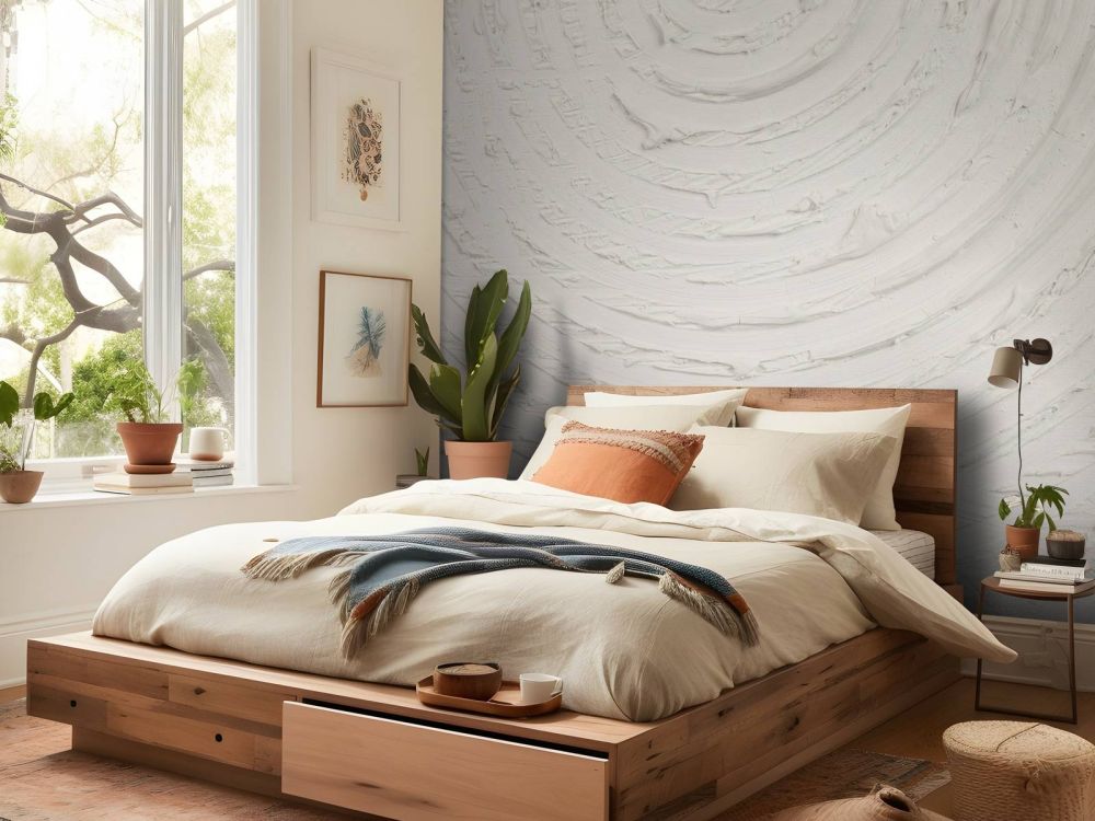 Ronde vormen en lijnen in off white