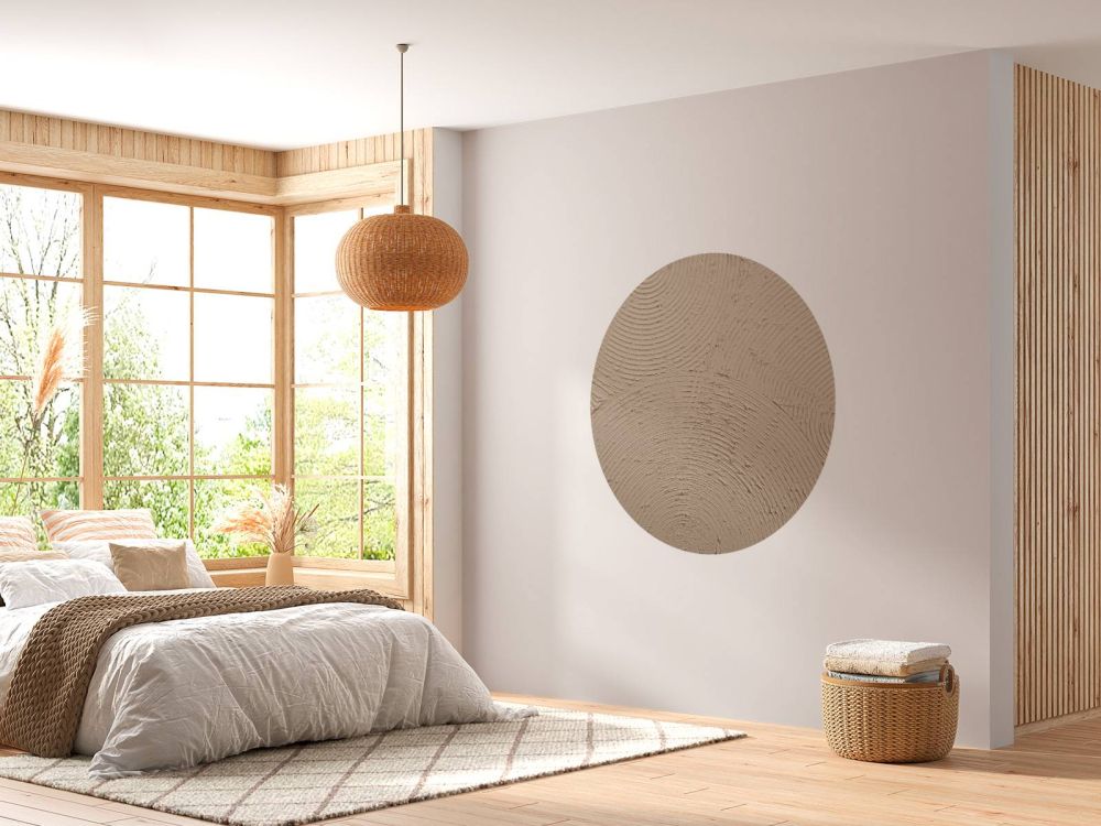 Zen cirkels in taupe