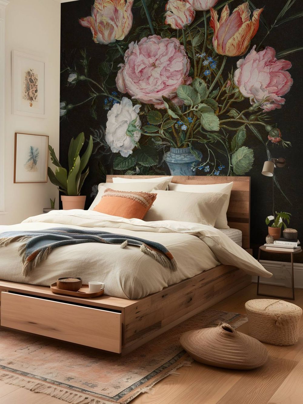 Wan-Li-vaas met bloemen