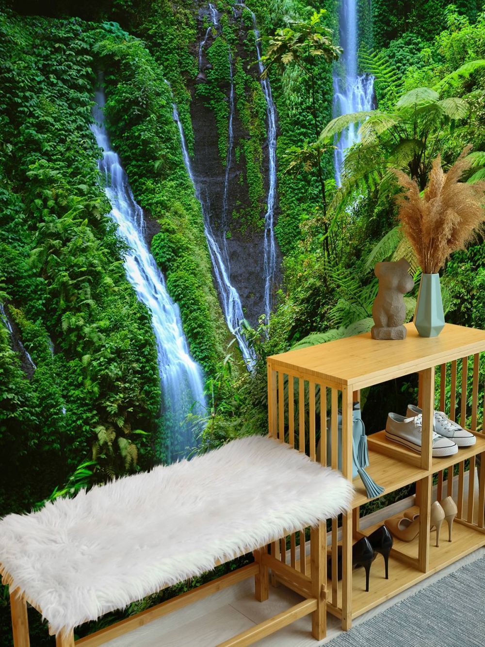 Groene jungle en watervallen
