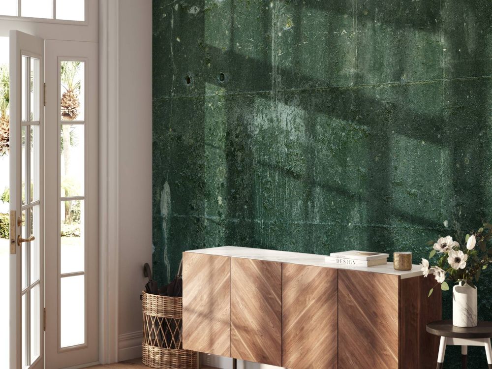 Groen betonlook