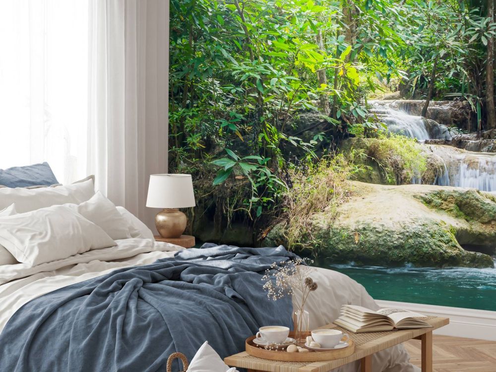 Erawan waterval in Thailand