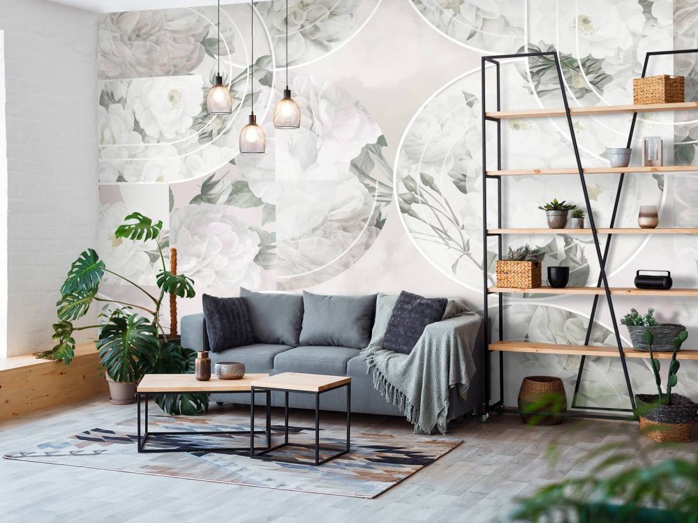 Timeless Floral Elegance - Soft White