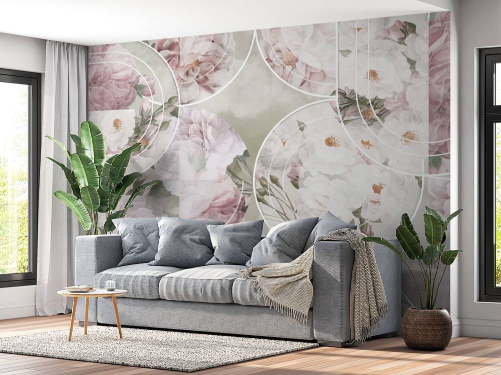 Timeless Floral Elegance - Blush Green