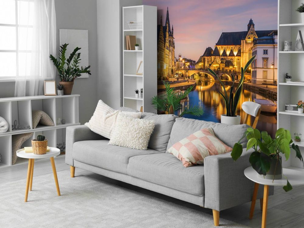 Leie rivier in Gent