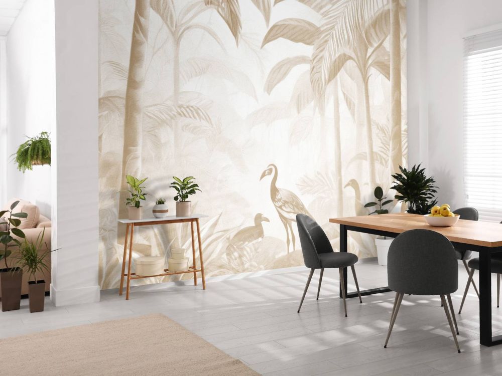 Verborgen Jungle met Ibis, taupe