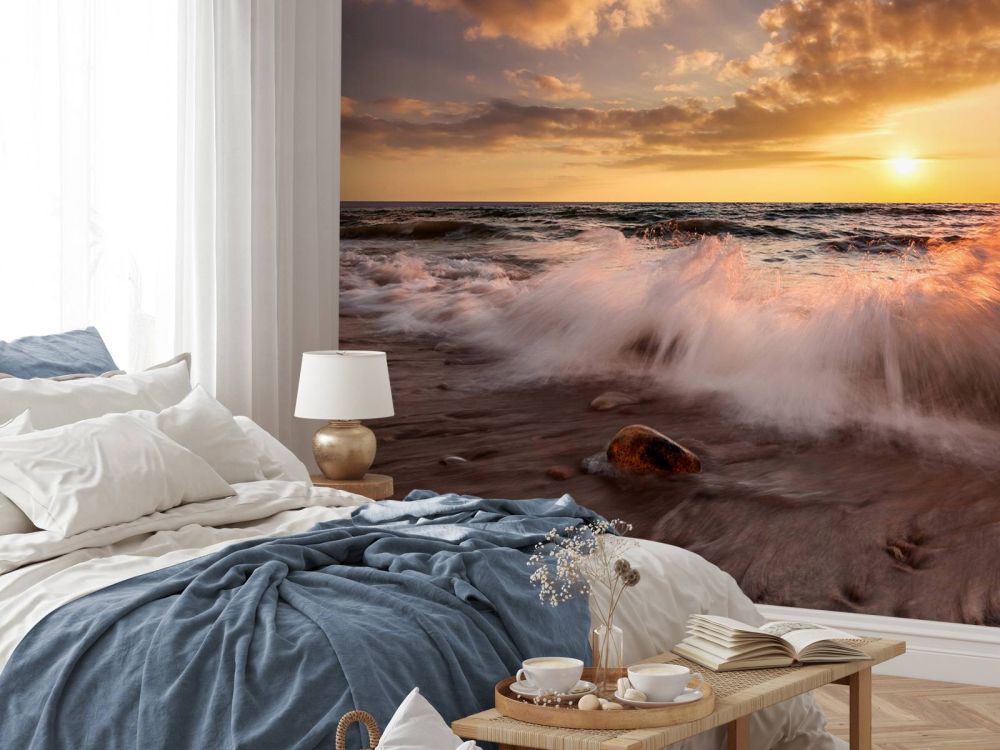 Romantische zonsondergang