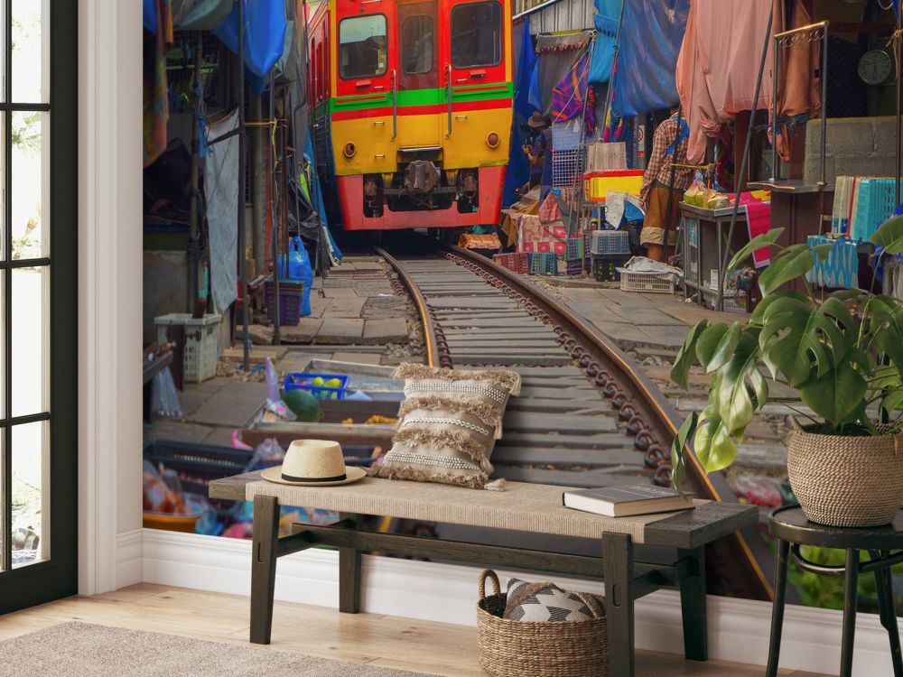 Trein op de markt