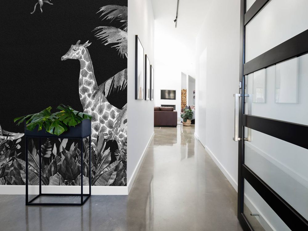 Zwart-wit jungle dieren